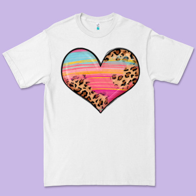 Valentine S Day Colorful Heart Premium Tee Designed By Lillyallendesigns