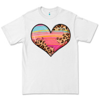 White valentine s day colorful heart Premium Tee - LillyAllenDesigns