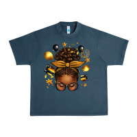 Midnight Navy new year's eve afro messy bun Urban Heavy Tee - texasbilliewilder