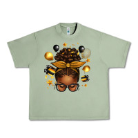 Oil Green new year's eve afro messy bun Urban Heavy Tee - texasbilliewilder