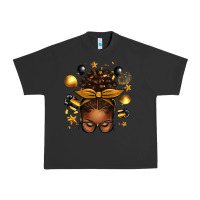 Pigment Black new year's eve afro messy bun Urban Heavy Tee - texasbilliewilder