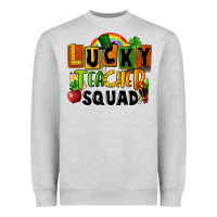 Heather Grey lucky teacher squad Heavyweight Sweatshirt - FaDigitalArtStudio
