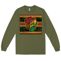 Army Green black history is world history Long Sleeve Tee - CowGirlArtShop
