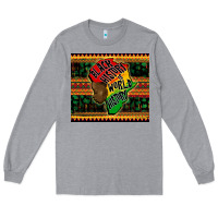 Heather Grey black history is world history Long Sleeve Tee - CowGirlArtShop