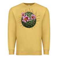 Antique Gold arizona fishhook cactus Premium Sweatshirt - LillyAllenDesigns
