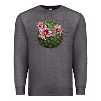 Charcoal Heather arizona fishhook cactus Premium Sweatshirt - LillyAllenDesigns