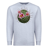Heather Grey arizona fishhook cactus Premium Sweatshirt - LillyAllenDesigns