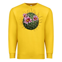 Lemon arizona fishhook cactus Premium Sweatshirt - LillyAllenDesigns