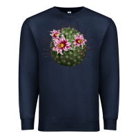 Navy arizona fishhook cactus Premium Sweatshirt - LillyAllenDesigns