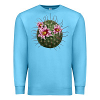 Ocean Blue arizona fishhook cactus Premium Sweatshirt - LillyAllenDesigns