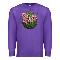 Purple arizona fishhook cactus Premium Sweatshirt - LillyAllenDesigns