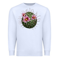 White arizona fishhook cactus Premium Sweatshirt - LillyAllenDesigns