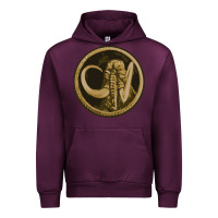 Mauve Wine mammoth black king Urban Hoodie - lanVoArt