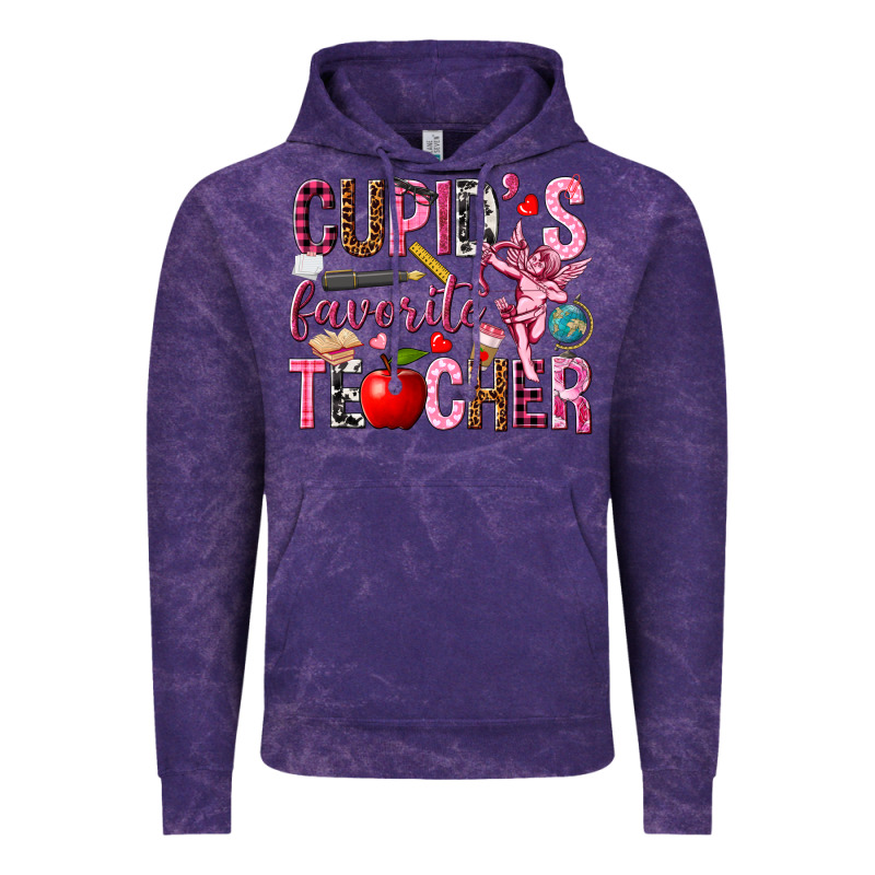 Cupid's Favorite Teacher Valentine's Day Vintage Hoodie by HowdyJamesFarm | Teevron