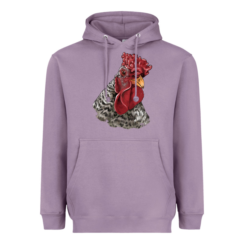 Dominique Rooster Head Heavyweight Hoodie by LillyAllenDesigns | Teevron