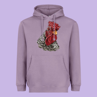 Dominique Rooster Head Heavyweight Hoodie Designed By Lillyallendesigns