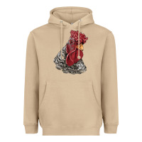 Mushroom dominique rooster head Heavyweight Hoodie - LillyAllenDesigns