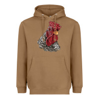 Toasted Coconut dominique rooster head Heavyweight Hoodie - LillyAllenDesigns