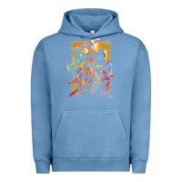 Pigment Pebble Blue rip jason david frank ranger Urban Hoodie - lanVoArt