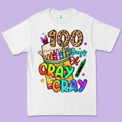 100 Days Of Cray Cray Premium Tee Designed By Lillyallendesigns