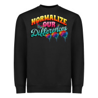 Black Normalize our differences Autism Heavyweight Sweatshirt - FaDigitalArtStudio