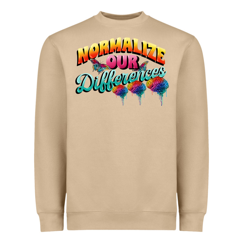 Normalize Our Differences Autism Heavyweight Sweatshirt by FaDigitalArtStudio | Teevron