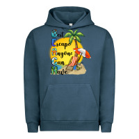 Pigment Midnight Navy best escape anyone can have Urban Hoodie - BarkalooDesign