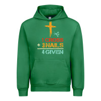 Vintage 1 Cross 3 Nails Forgiven Christian Easter Gift Urban Hoodie | Teevron