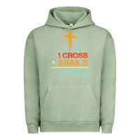 Pigment Oil Green Vintage 1 Cross 3 Nails Forgiven Christian Easter Gift Urban Hoodie - lanVoArt