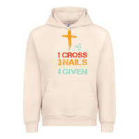 Sandshell Vintage 1 Cross 3 Nails Forgiven Christian Easter Gift Urban Hoodie - lanVoArt