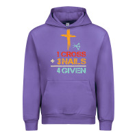Tulip Vintage 1 Cross 3 Nails Forgiven Christian Easter Gift Urban Hoodie - lanVoArt