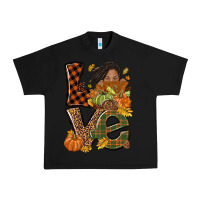 Black Love Fall with afro woman Urban Heavy Tee - NancyCooperArtShop