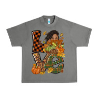 Tornado Love Fall with afro woman Urban Heavy Tee - NancyCooperArtShop