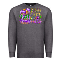 Charcoal Heather king cake calories dont count Premium Sweatshirt - RacoonDesign
