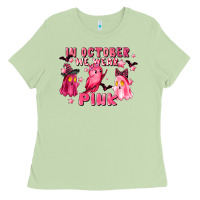 Matcha in october we wear pink Ladies Tee - LillyAllenDesigns