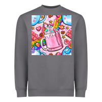 Storm unicorn coffe cup and star with rainbow seamless pattern bbs Heavyweight Sweatshirt - BundleAndBundleShop