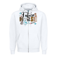 White Western Future Nurse Zipper Hoodie - LillyAllenDesigns