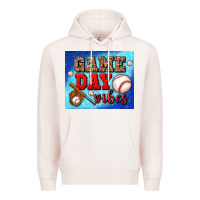 Pale Pink game day vibes mouse pad Premium Hoodie - BundleAndBundleShop