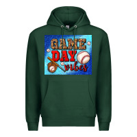 Sports Green game day vibes mouse pad Premium Hoodie - BundleAndBundleShop