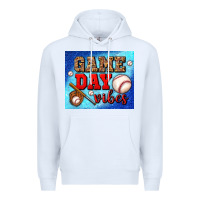 White game day vibes mouse pad Premium Hoodie - BundleAndBundleShop