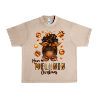 French Oak have a melanin christmas afro messy bun Urban Heavy Tee - texasbilliewilder