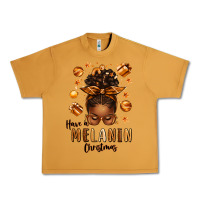 Peanut Butter have a melanin christmas afro messy bun Urban Heavy Tee - texasbilliewilder