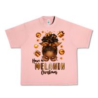 Salmon have a melanin christmas afro messy bun Urban Heavy Tee - texasbilliewilder