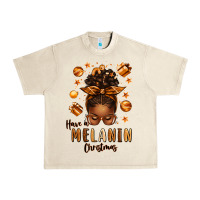 Sandshell have a melanin christmas afro messy bun Urban Heavy Tee - texasbilliewilder