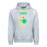 Heather Grey Bowling Games Developer Urban Hoodie - lanVoArt