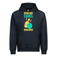Navy Bowling Games Developer Urban Hoodie - lanVoArt
