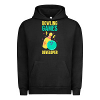 Pigment Black Bowling Games Developer Urban Hoodie - lanVoArt