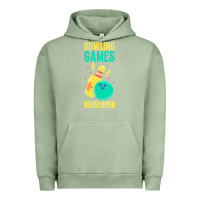 Pigment Oil Green Bowling Games Developer Urban Hoodie - lanVoArt
