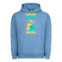 Pigment Pebble Blue Bowling Games Developer Urban Hoodie - lanVoArt