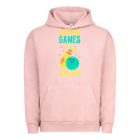 Pigment Salmon Bowling Games Developer Urban Hoodie - lanVoArt